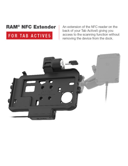 RAM® Thin-DockT Locking Powered Dock for Tab Active5 & 3