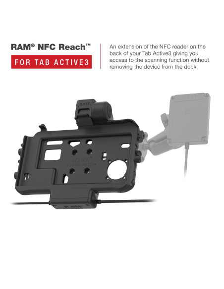 RAM® Low-Profile Power + Dual USB Dock for Tab Active5 & 3 RAM® Low-Profile Power + Dual USB Dock for Tab Active5 & 3
