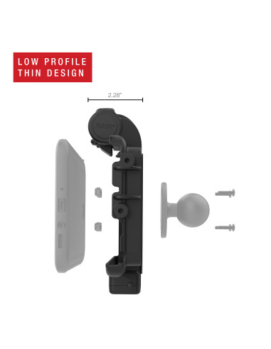 RAM® Low-Profile Power + Dual USB Dock for Tab Active5 & 3
