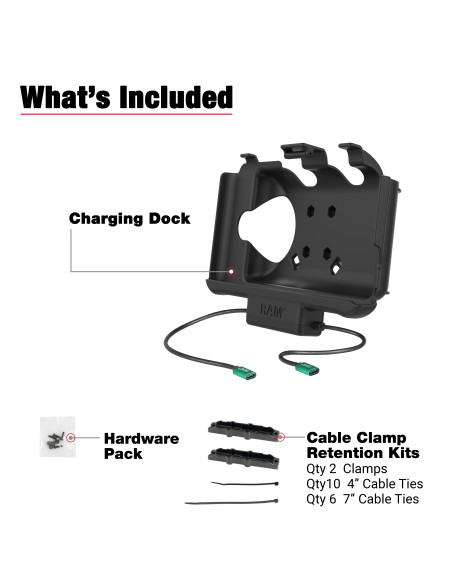 RAM® USB-C Powered Dock + USB-C Data for Samsung Tab Active5 & 3 RAM® USB-C Powered Dock + USB-C Data for Samsung Tab Active5 & 3