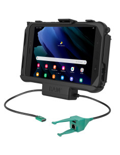 RAM® USB-C Powered Dock + USB-A & RJ45 Data for Samsung Tab Active5 & 3