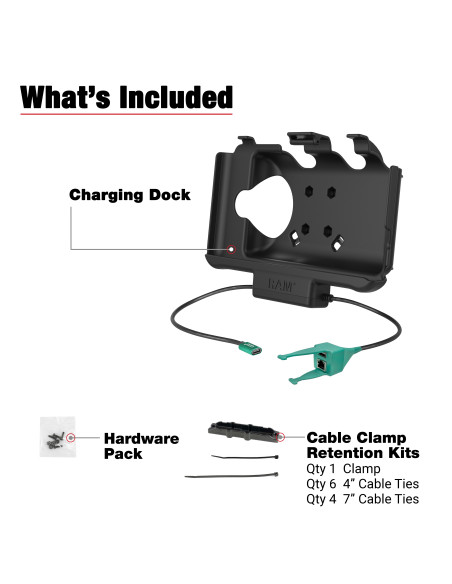 RAM® USB-C Powered Dock + USB-A & RJ45 Data for Samsung Tab Active5 & 3 RAM® USB-C Powered Dock + USB-A & RJ45 Data for Samsung Tab Active5 & 3