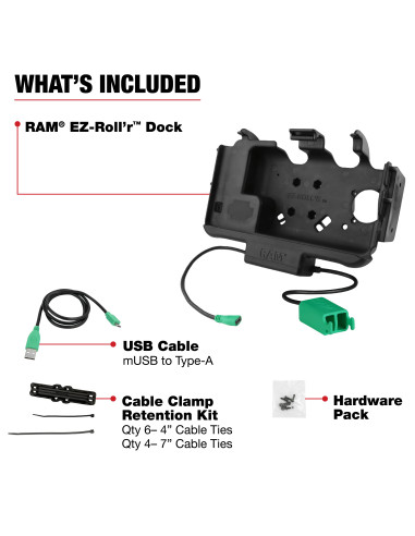 RAM® EZ Roll'rT Modular Dual USB Dock for Samsung Tab Active5 & 3