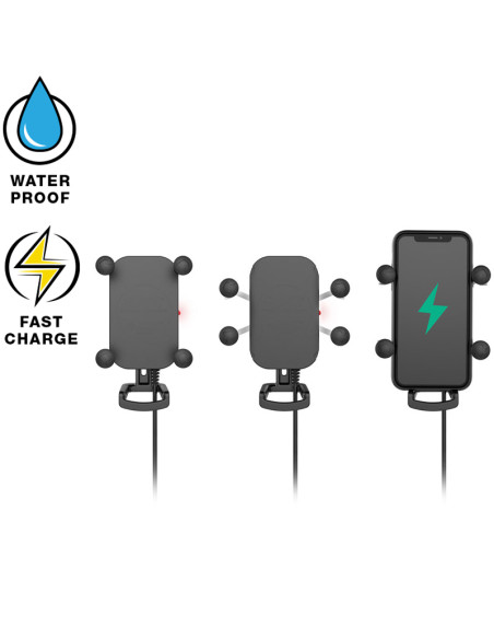 RAM® Tough-ChargeT with X-Grip® 10W Waterproof Wireless Charging Holder