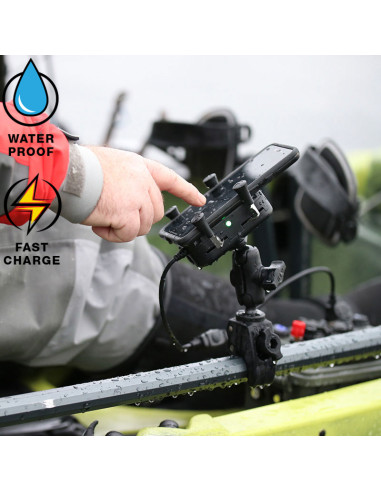 RAM® Tough-ChargeT with X-Grip® 10W Waterproof Wireless Charging Holder