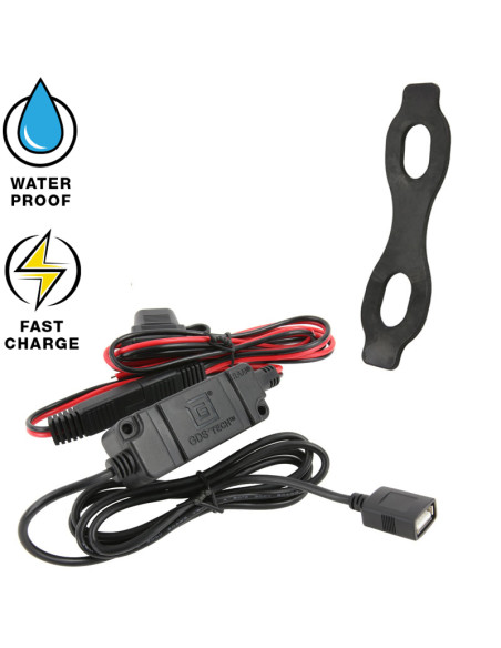 RAM® Quick-GripT 15W Waterproof Wireless Charging Holder with Charger