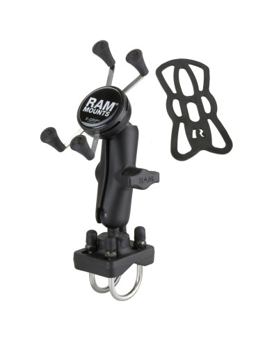 RAM® X-Grip® Phone Mount with Double U-Bolt Base