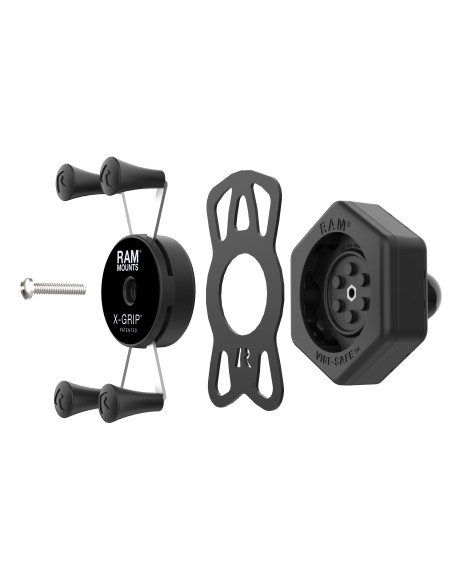RAM® X-Grip® Phone Holder with Ball & Vibe-SafeT Adapter