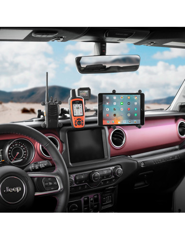 RAM® X-Grip® Universal Holder for 7"-8" Tablets with Double Socket Arm