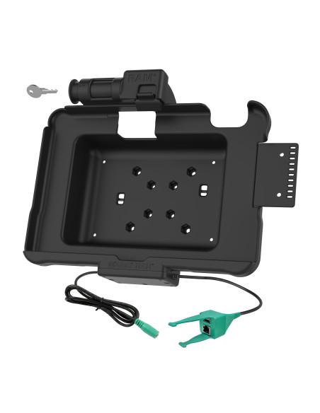 GDS® Key Locking Power + USB-A & RJ45 Dock for Zebra ET5x 10.1"