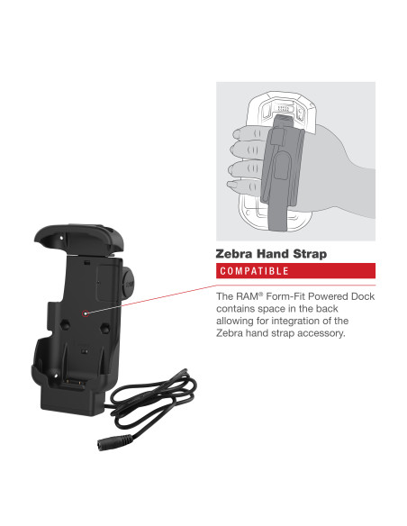 RAM® Form-Fit Powered Dock for Zebra TC73 & TC78 RAM® Form-Fit Powered Dock for Zebra TC73 & TC78