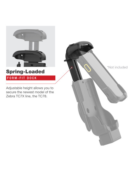 RAM® Key-Locking Form-Fit Powered Dock for Zebra TC73 & TC78 RAM® Key-Locking Form-Fit Powered Dock for Zebra TC73 & TC78