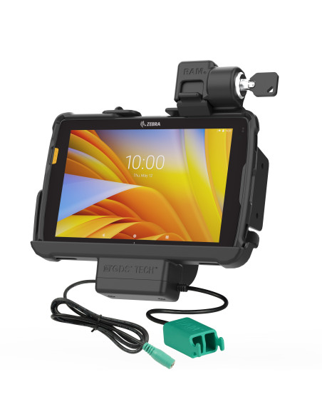 Locking RAM® Tough-DockT Power + Dual USB for Zebra ET4x 8" Tablet Locking RAM® Tough-DockT Power + Dual USB for Zebra ET4x 8" Tablet