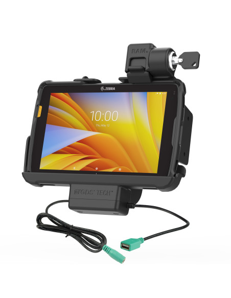 Locking RAM® Tough-DockT Power + Data for Zebra ET4x 8" Tablet Locking RAM® Tough-DockT Power + Data for Zebra ET4x 8" Tablet