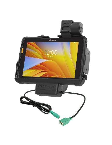 RAM® Tough-DockT Power + Data with Latch for Zebra ET4x 8" Tablet RAM® Tough-DockT Power + Data with Latch for Zebra ET4x 8" Tablet