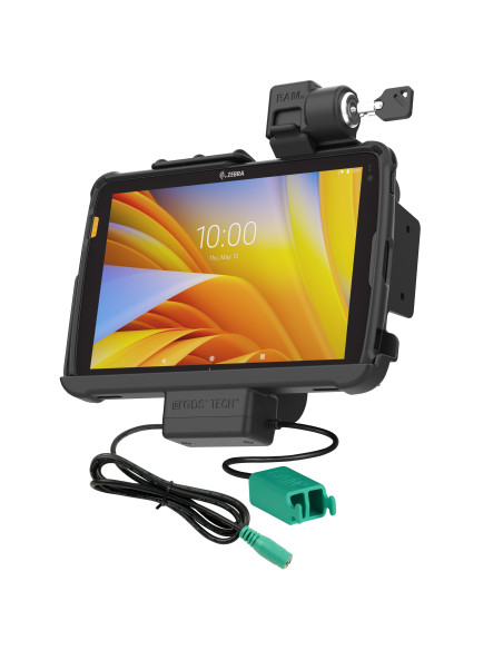 Locking RAM® Tough-DockT Power + Dual USB for Zebra ET4x 10" Tablet Locking RAM® Tough-DockT Power + Dual USB for Zebra ET4x 10" Tablet