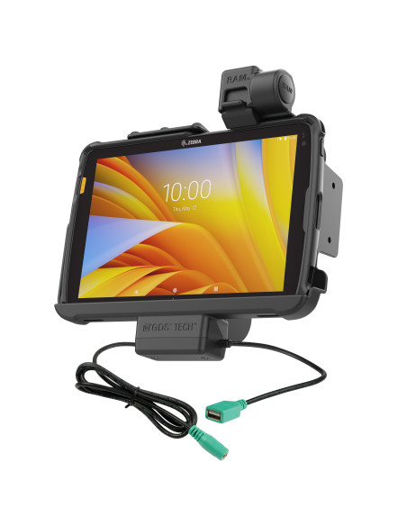 RAM® Tough-DockT Power + Data with Latch for Zebra ET4x 10" Tablet RAM® Tough-DockT Power + Data with Latch for Zebra ET4x 10" Tablet