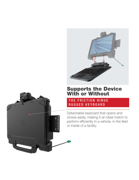 RAM® Power + Data Dock for Zebra ET8x 2-in-1 Tablet RAM® Power + Data Dock for Zebra ET8x 2-in-1 Tablet