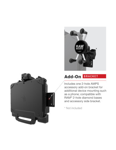 RAM® Form-Fit Holder for Zebra ET8x 2-in-1 Tablet