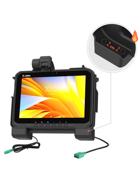 RAM® Power + Data Dock for Zebra ET6x - Heated Pins RAM® Power + Data Dock for Zebra ET6x - Heated Pins