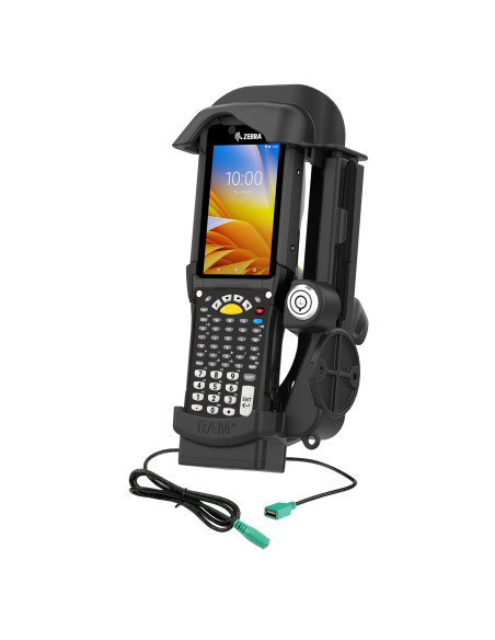 RAM® Locking Powered Dock + Single USB-A for Zebra MC9400 & MC9300 RAM® Locking Powered Dock + Single USB-A for Zebra MC9400 & MC9300