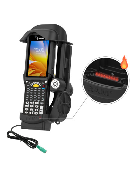 RAM® Locking Powered Dock for Zebra MC9400 & MC9300 - Heated Pins RAM® Locking Powered Dock for Zebra MC9400 & MC9300 - Heated Pins