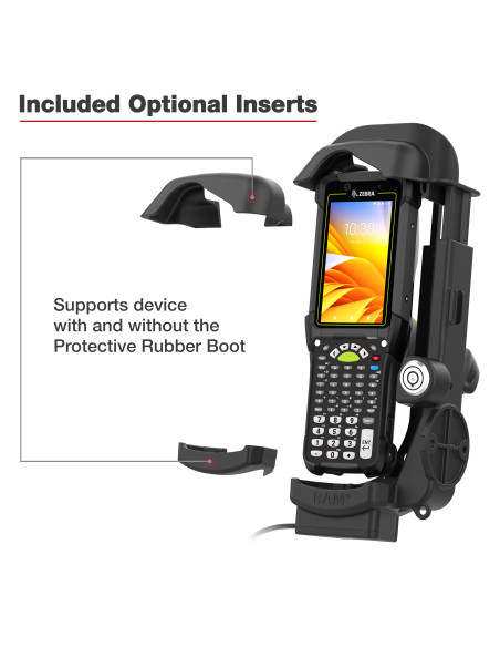 RAM® Locking Powered Dock for Zebra MC9400 & MC9300 - Heated Pins RAM® Locking Powered Dock for Zebra MC9400 & MC9300 - Heated Pins