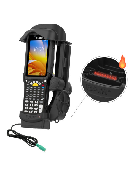RAM® Powered Dock for Zebra MC9400 & MC9300 - Heated Pins RAM® Powered Dock for Zebra MC9400 & MC9300 - Heated Pins
