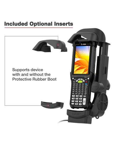 RAM® Powered Dock for Zebra MC9400 & MC9300 - Heated Pins RAM® Powered Dock for Zebra MC9400 & MC9300 - Heated Pins