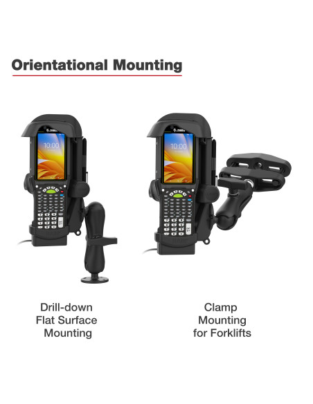RAM® Powered Dock for Zebra MC9400 & MC9300 - Heated Pins RAM® Powered Dock for Zebra MC9400 & MC9300 - Heated Pins