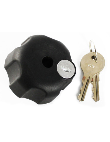 RAM® Key Lock Knob with Steel Insert for C Size Socket Arms