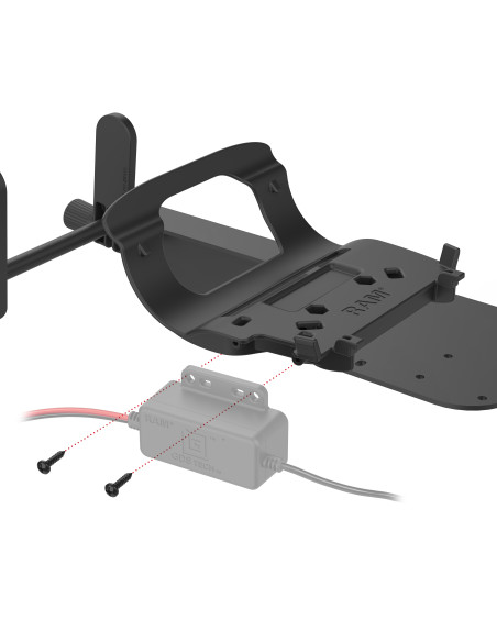 RAM® Printer Mount with Paper Feed for Zebra ZQ630 Series RAM® Printer Mount with Paper Feed for Zebra ZQ630 Series