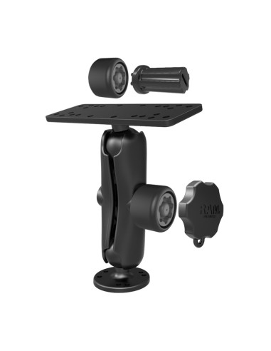 RAM® Pin-LockT Marine Electronic Mount with Gimbal Knob - C Size Medium
