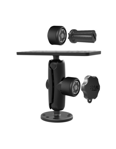 RAM® Pin-LockT Marine Electronic Mount with Gimbal Knob - B Size Medium