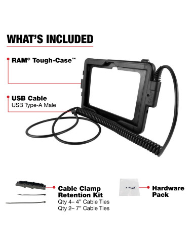RAM® Tough-CaseT for Samsung Tab Active Pro - Type A Male USB