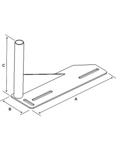 RAM® No-DrillT Vehicle Welded Base for '91-11 Ford Crown Victoria + More 2