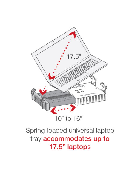 RAM® No-DrillT Laptop Mount for the '14-25 Ram Promaster + More