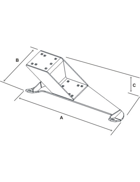 RAM® No-DrillT Vehicle Base for '06-14 Toyota FJ Cruiser