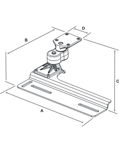 RAM® No-DrillT Vehicle Base for '96-07 Dodge Grand Caravan + More