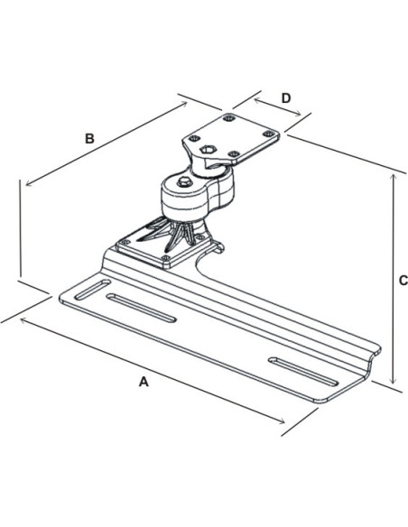 RAM® No-DrillT Vehicle Base for '96-07 Dodge Grand Caravan + More
