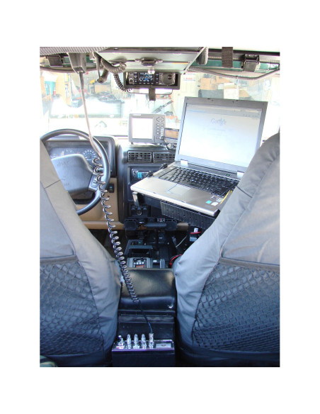 RAM® No-DrillT Laptop Mount for '07-17 Jeep Wrangler