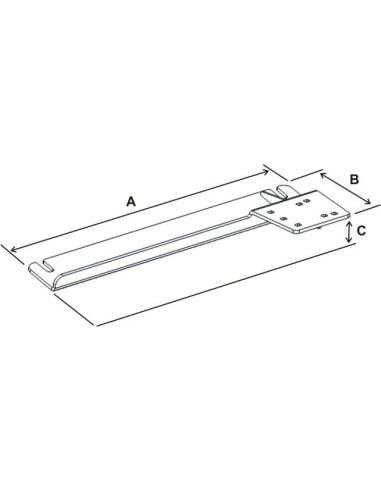 RAM® No-DrillT Vehicle Base for '10-13 Ford Transit Connect + More