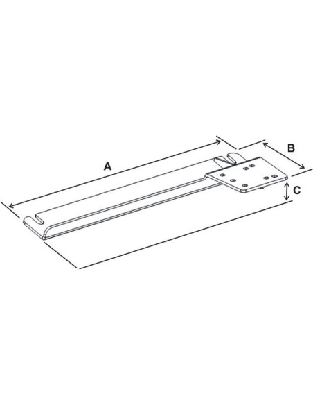RAM® No-DrillT Vehicle Base for '10-13 Ford Transit Connect + More
