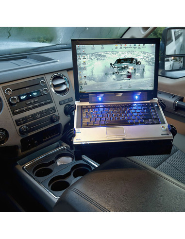 RAM® No-DrillT Laptop Mount for '99-16 Ford F-250 - F750 + More