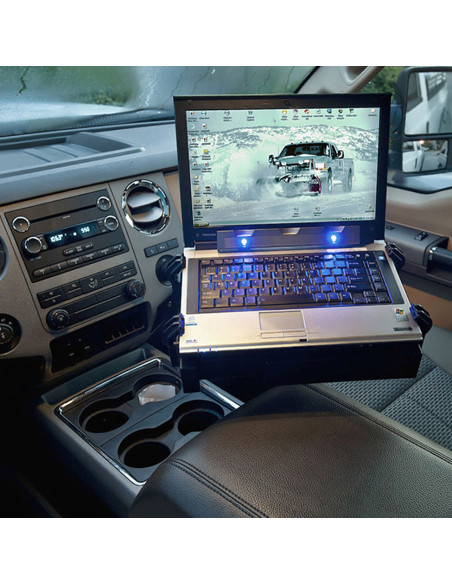 RAM® No-DrillT Laptop Mount for '99-16 Ford F-250 - F750 + More