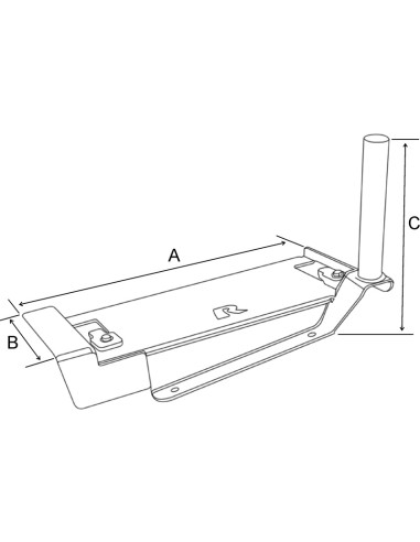 RAM® No-DrillT Vehicle Base for '11-13 Chevy Caprice