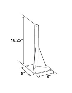 RAM® Universal Drill-Down Vehicle Base with Lower Pole 2