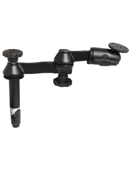 RAM® 4" Upper Pole with Double Swing Arms & Round Plate RAM® 4" Upper Pole with Double Swing Arms & Round Plate