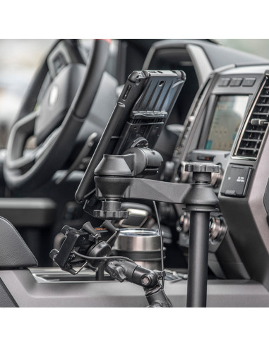 RAM® Tele-PoleT with 8" & 9" Poles and Double Ball Mount