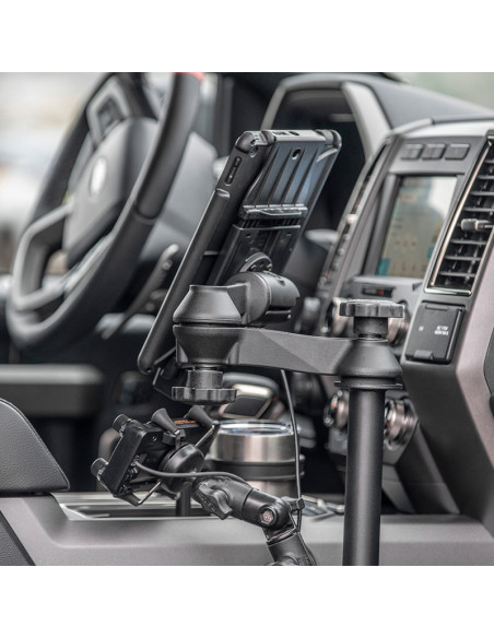 RAM® Tele-PoleT with 8" & 9" Poles and Double Ball Mount